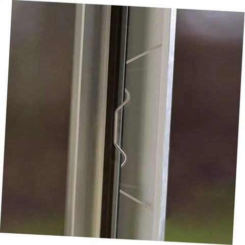 50 Set Greenhouse Fixing Clips For Glass Panes Reinforced Stainless Steel Pane Clips Heavy Duty And Easy To Use Ideal For Film Covering And W Wire Clamps Built Tough Secure Panels In Frames