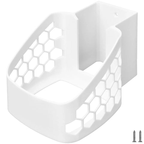 Wall Mount Bracket For Xfinity Comcast Xb8 Router Wifi in white plastic, designed for airflow management and organization.