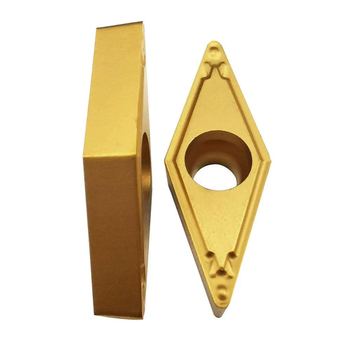 VBMT332 VBMT160408 HQ US735 CNC Lathe Indexable Carbide Turning Insert Cutting Blade for VBMT Tool Holder, side and top view