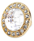 Glam Golden Rhinestone Cabinet Knobs Set For Kitchen Pulls And Dresser Drawers Tough Zinc Alloy Assembly, round knob with crystal.