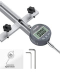 Digital Table Saw Alignment Gauge With 0.0005 Inch Resolution And Fast Response, shown with parts and manual.