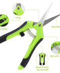 4 Pack Pruning Shears 6.5 Inch Garden Scissors With Sharp Stainless Steel Blades For Precise Plant Pruning And Trimming Easy Grip