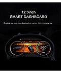 12.3 Inch LCD Dash Instrument Cluster For Lexus GX 2010 2021 Drop In Digital Speedometer Display With Built In Circuit Module For Smooth Idle Steady Acceleration And Sharp Readouts, front view