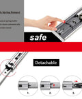 1 Pair Heavy Duty Soft Close Drawer Slides With Metal Ball Bearing Rails For Kitchen Cabinets 26 Inch Smooth Glide Runners
