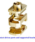 2 Pack 2 In 1 Lead Screw Nut With Oldham Coupling Upgrade Kit For 8mm Z Axis 3D Printer Brass Oldham Coupling