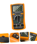 Dm850 Auto Range Digital Multimeter Handy Handheld Voltage Current Tester With Resistance Diode Continuity For Diy Home Repair And Everyday Electronics Projects, close-up view
