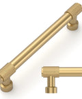 Champagne Bronze Knurled Cabinet Pulls Set Of 10 5 Inch Center To Center Kitchen Cabinet Handles And Drawer Pulls Durable Hardware ZH034