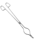 16 Inch Stainless Steel Crucible Tongs For Laboratory And Industrial Use with wide mouth and non-slip jaws