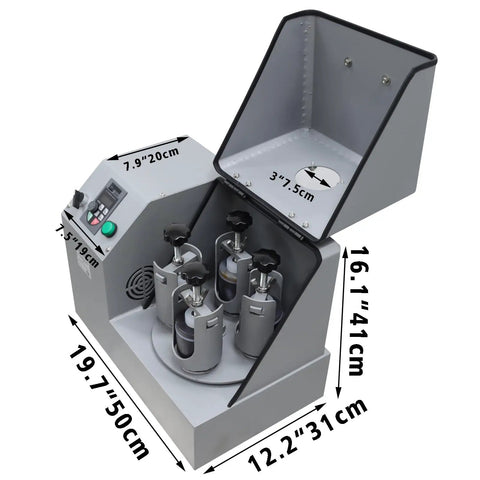 220V Four Liter Powerhouse Ceramic Ball Mill Machine With Four 100ml Grinding Jars And Balls For Lab And Industrial Use