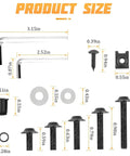 Sizing chart for 177 Piece Aluminum Bike Fairing Bolt Kit With Colorful Anodized Fasteners Nuts Clips And Washers In M5 And M6