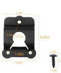 Heavy Duty Truck Bed Mounting Bracket Kit for BedXtender, black steel bracket and screw with dimensions for installation.