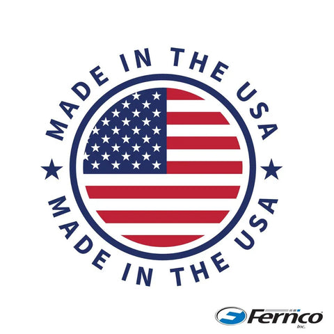 Flexible PVC Pipe Coupling One And A Quarter Inch For Cast Iron And Plastic Plumbing Gray Leakproof And Heavy Duty Fitting Built To Last Chemical And Sewer Gas Resistant Great For DIY Home Plumbing Projects logo with USA flag and Fernco brand