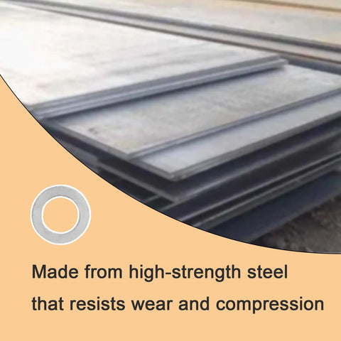 M3x5mm Steel Shim Washer Set, 48Pcs Ultra Thin Spacers For Electronics And Mini Models, shown with steel sheets.