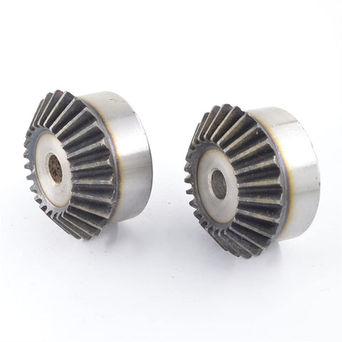 Pair of bevel gears made from 45 steel, part of Bevel Gear 1 To 1 2.5 Module Steel 45 Gear With 15T 16T 17T 18T 30 Teeth, 90 Degree Transmission Gear.