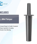 Mini Blender Tamper Plunger Replacement For 32 Oz And 48 Oz Standard Containers, Fits E310 And Similar Blenders