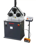 Kaka Industrial Heavy Duty Hydraulic Roll Bending Machine, 3-Roll metal forming equipment with pedal control.
