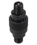 Heavy Duty Hydraulic Quick Connect Coupler Set M14x15mm Male Pipe Fitting Leak Proof Steel Ball Locking on black steel coupler