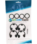 Water Softener Repair Kit With Four Clips 7116713 And Four O Rings 7170288 Plus Silicone Lubricant package front view