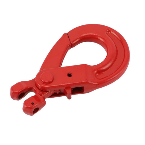 Red G80 Alloy Steel Fork Slide Hook 2 Ton Load Bearing for Heavy Duty Factory Lifts Port Transportation and Safety Chain Handling