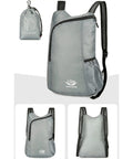 Ultra Lightweight Daypack Water Backpack For Camping, Hiking, Climbing And Riding Foldable Easy Carry Pack with pouch