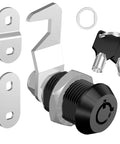 1 Pack Tubular Cam Lock With Keys Five Eighths Inch Keyed Alike Hook Cam Toolbox Locks For Tool Boxes Drawers Cabinets Mailboxes