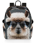 Women Mini Backpack Purse With Alpaca Print Cute Small Daypack For Travel And Work Multi Functional Casual Shoulder Bag