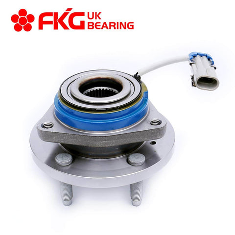 Front Wheel Hub Bearing Assembly 513121 with Nut ABS 5-Lug Single Unit for Chevy Impala 2000-2013 and Buick models