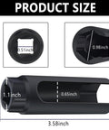 Heavy Duty 7/8 Inch O2 Sensor Socket And Knockout Extractor Tool For Any Domestic Or Import Rides crafted from premium chrome vanadium steel, showing detailed measurements.