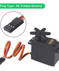 Close-up of MG995 Metal Gear Servo Motor Pack Of 5, 180 Degree Digital High Torque Servo with plug type JR, Futaba General