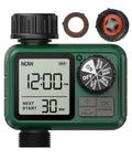 Water Timer For Outdoor Garden Hose With Auto, Manual And Rain Delay Modes, No Brainer Easy To Program Sprinkler Controller
