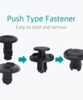 20 Pcs Cowl Bumper and Fender Liner Push Clips for 01553 05323, black nylon push fasteners for Nissan Sentra Rogue and Infiniti models.
