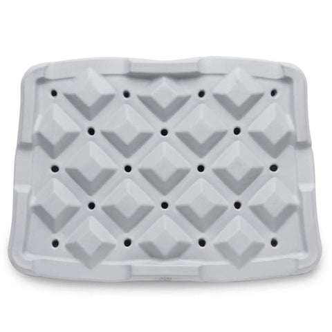 Bath Seat Foam Cushion For Transfer Benches And Shower Chairs, Waterproof Slip Resistant Pad shown in white foam design