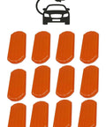 Badass High Voltage Battery Terminal Safety Covers For Electric Vehicles Sae Orange Insulated Caps 12 Pack, heavy-duty polymer caps.