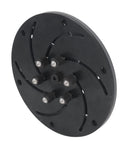 No-Nonsense 300mm Black Wood Lathe Chuck With Reinforced Alloy Body For Straight Spins And Rock-Solid Clamping Force On Bowl Turning Tasks, top view highlighting grip and design.