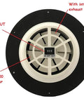 Solar Powered Ventilation Fan With Battery For Boat Yacht Camper And Home White Go-To Portable Cooling System top view