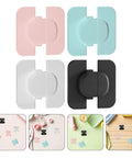 4 Pack Childproof Refrigerator Door Locks For Fridge And Cabinet Safety Latches Easy Install No Drill Babyproofing Strong Adhesive