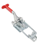 Heavy Duty Toggle Latch Clamp With Lever Handle Pull Lock for cabinets, boxes, trucks, and industrial machinery, red handle