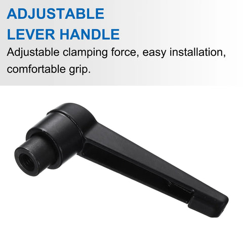 4 Piece Clamping Lever Adjustable Handles Set With Metric M5 Threads Including 20mm Male And M5 Female, close-up view