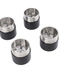 4 Pack Stainless Steel Boat Trailer Bearing Protector Caps With Dust Cover, Dual Side Shielding And 1.980 Inch Diameter