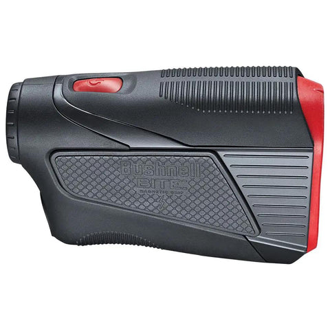 Side view of Tour V5 Shift Patriot Pack Golf Rangefinder With Slope Switch And Legal Tournament Mode When Slope Is Off BITE Magnetic Cart Mount Black One Size Durable Build For Serious Golfers