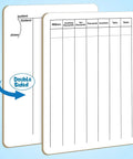 Double Sided Whiteboard For Students And Home Learning 9 By 12 Inch Dry Erase Board For Long Division Practice Educational Tool