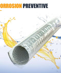 Heavy Duty Aluminized Heat Shield Sleeve Built Tough To Slap Right Over Scorching Exhaust Lines Shields Cables And Hoses From Brutal Radiant Engine Temps During Peak Summer Grind, showing reflective aluminum material.