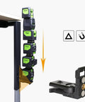 Laser Level L Shape Adapter With Magnetic Pivoting Base For Wall And Ceiling Mount Compatible With One Quarter Inch And Five Eighths Inch Threads Strong Magnet Mounting No Tripod Needed Handy Multi Purpose Tool showing magnet strength