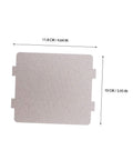 Microwave Mica Insulation Plate Covers Heat Resistant Mica Sheets for Microwave Oven Parts Replacement, dimensions shown