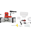 Pro Grade 1200W Tile Chamfering Machine Delivers Sharp 43 Degree Bevel Edges With 13000 RPM Power Electric Tile Cutter, full kit view