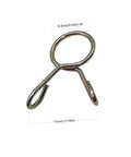 Metal clamp from Generator Fuel Line Kit 3/16 Inch ID, 3/8 Inch OD, 39 Inch Long With 20 Clamps, Oil Resistant High Temperature Fuel Hose for carb gas inlet to gas tank for small engines.