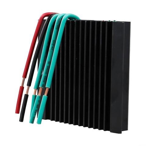 Rugged Wind Turbine Controller 500/800W With Overcharge Protection IP67, 12V/24V Compatible, visible wires and black casing