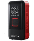 Portable Tire Inflator Air Compressor With Digital Pressure Gauge Auto Stop and 150 PSI, 12000mAh Battery Powered, close-up view
