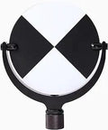 Stainless Steel Paddle Laser Scanner Target 152 Mm Diameter Heavy Duty Surveying And Engineering Tool For Maximum Visibility On Site Black And White Finish
