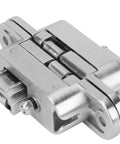 Invisible Concealed 180 Degree Cross Door Hinges Set Of 2 With Spanners Zinc Alloy Hidden Hinge for gate door cupboard